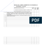 Aprendizajes Esperados Del Campo Formativo de Desarrollo Personal y Social