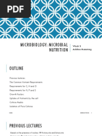 Week 3 Microbial Nutrition