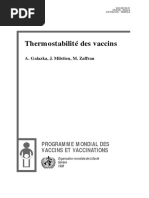 Thermostabilité Des Vaccins