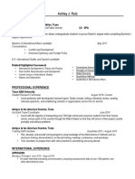 Resume For Eportfolio