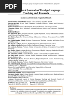 International Journal of Foreign Language Teaching and Research, Issue 17