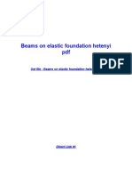 Beams On Elastic Foundation Hetenyi PDF