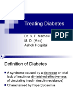 Treating Diabetes: Dr. S. P. Mathew M. D. (Med) Ashok Hospital