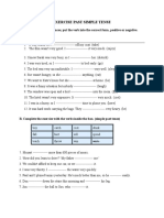 Exercise Past Simple Tense