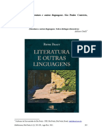 Literatura e Outras Linguagens ANÁLISE