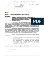 Carta de Solicitud de Apoyo