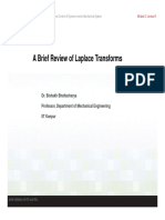 A Brief Review of Laplace Transforms