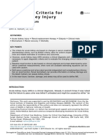 Diagnostic Criteria For Acute Kidney Injury: Present and Future