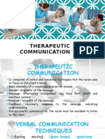 Therapeutic Communication