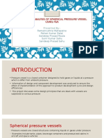 Design and Analysis of Spherical Pressure Vessel Using