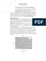 11.8 Constraint Optimization: Lagrange's Multipliers