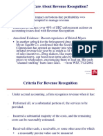 Why Do We Care About Revenue Recognition?: 15.514 2003 Session 4