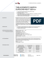 Ficha Técnica Tablacemento Marca DUROCK® NEXT GEN E+ (Español)