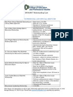 2016-17 CEPS Scholarship Chart by Department