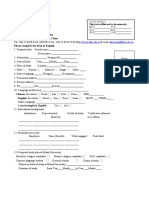 Hohai University College of International Education 1 Xikang Road, Nanjing 210098, China Please Complete The Form in English