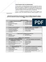 Cuestionario de Evaluación para Jefes