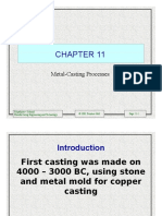 Metal-Casting Processes: Kalpakjian - Schmid Manufacturing Engineering and Technology © 2001 Prentice-Hall Page 11-1