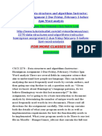 CSCI 2270 - Data Structures and Algorithms Instructor Hoenigman Assignment 2 Due Friday, February 3 Before 3pm Word Analysis