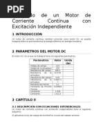 Modelado de Un Motor de Corriente Continua Con Excitacion Independiente