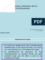 Obligaciones y Derechos de Los Contribuyentes