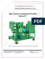 High Vacuum Insulating Oil Purifier Series ZY