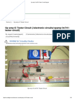 Op-Amp IC LM741 Tester Circuit Diagram