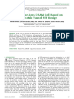 1T Capacitor-Less DRAM Cell Based On