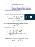 Flexural Analysis of Singly Reinforced Beams-Example