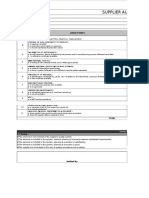 Supplier Audit Format