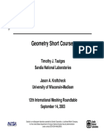 Geom Shortcourse