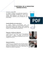 Equipo y Material de La Industria Farmaceutica