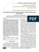 Service Quality of Public Sector Banks in India A Gap Between Perception and Expectation