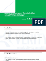 Achieve Intra-Company Transfer Pricing Using SAP Material Ledger