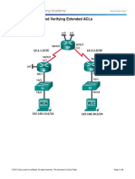 9 3 2 13 Lab Configuring and Verifying Extended ACLs PDF