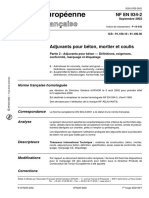 Adjuvant Pour Béton - Défini, Éxigences, Conformité Marquage Et Étiquetage PDF