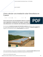 Cómo Calcular Una Instalación Solar Fotovoltaica en 5 Pasos - Click Renovables