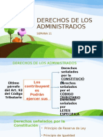 DERECHO TRIBUTARIO I (CÓDIGO TRIBUTARIO) - Semana 11 DERECHOS DE LOS ADMINISTRADOS