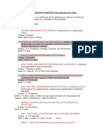 PRUEBAS PSICOMÉTRICAS Propuestas Por Sonia y Ana