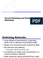 Circuit Switching and Packet Switching