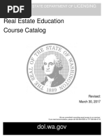 Real Estate Education Course Catalog