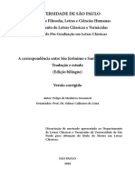 A Correspondência Entre São Jerônimo e Santo Agostinho