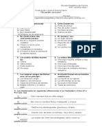 Evaluación Lectura Domiciliaria EL JARDIN SECRETO