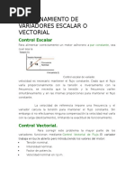 Variadores Escalar o Vectorial