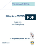 Overview On ISO/IEC 27001:2005 (Formerly BS 7799-2:2002)