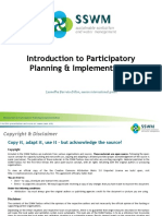 Introduction To Participatory Planning & Implementation: Leonellha Barreto-Dillon, Seecon International GMBH