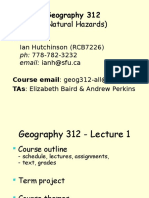 (Natural Hazards) : Geography 312