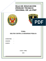 Monografia de Delitos Contra La Seguridad Pública