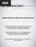 NMX B 253 Canacero 2013