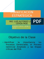 Clase No. 3 Planeacion Estrategica