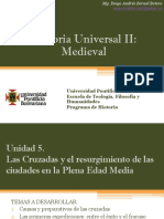 Unidad 5 Las Cruzadas y El Resurgimiento de Las Ciudades en La Plena Edad Media